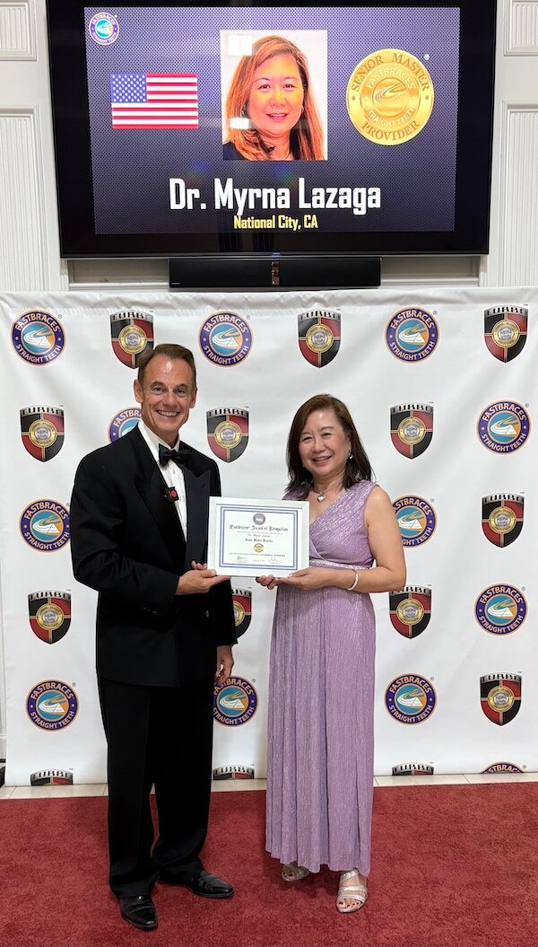 Receiving Senior Master Provider Fastbraces Award