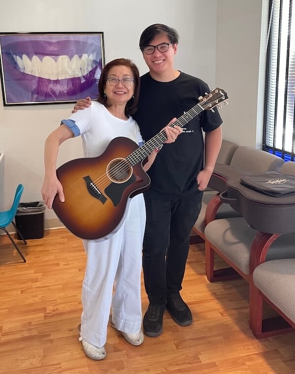 Justin and Dr. Lazaga