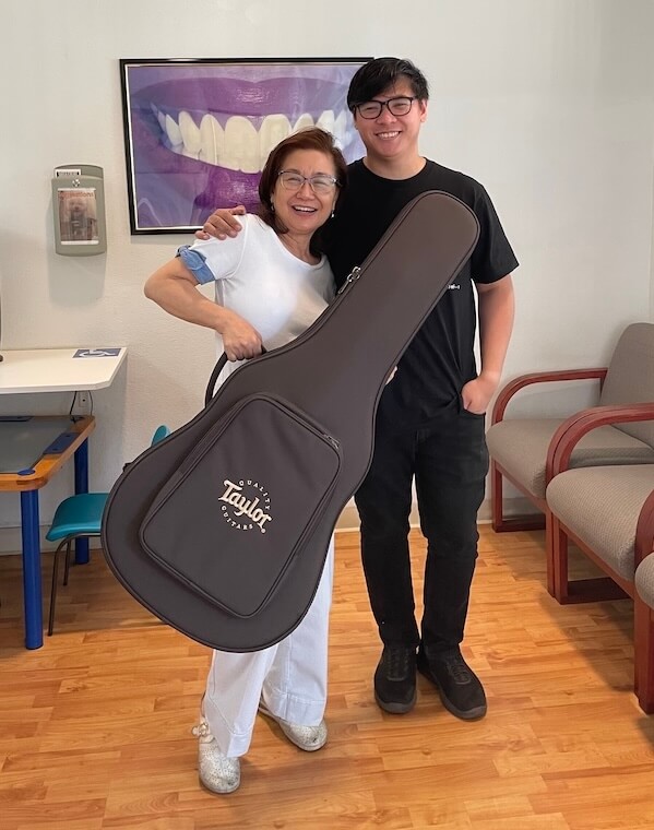 Justin and Dr. Lazaga